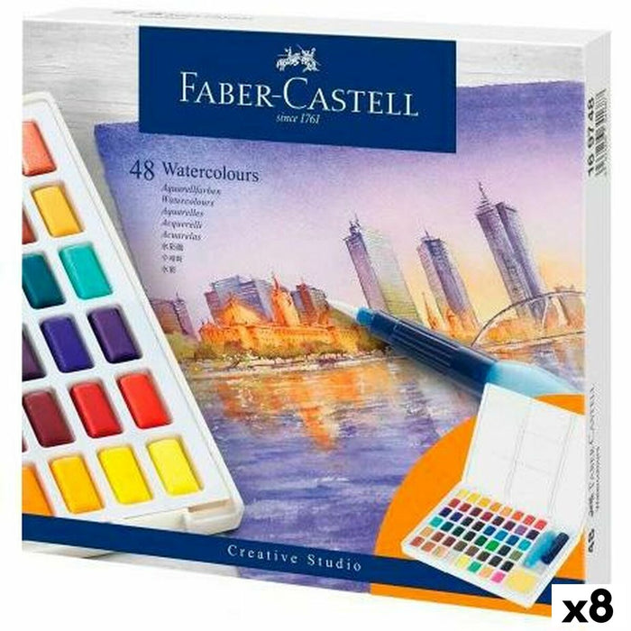 Set de vopsele acuarele Faber-Castell Creative Studio (8 Unități) - WALTI WALTI