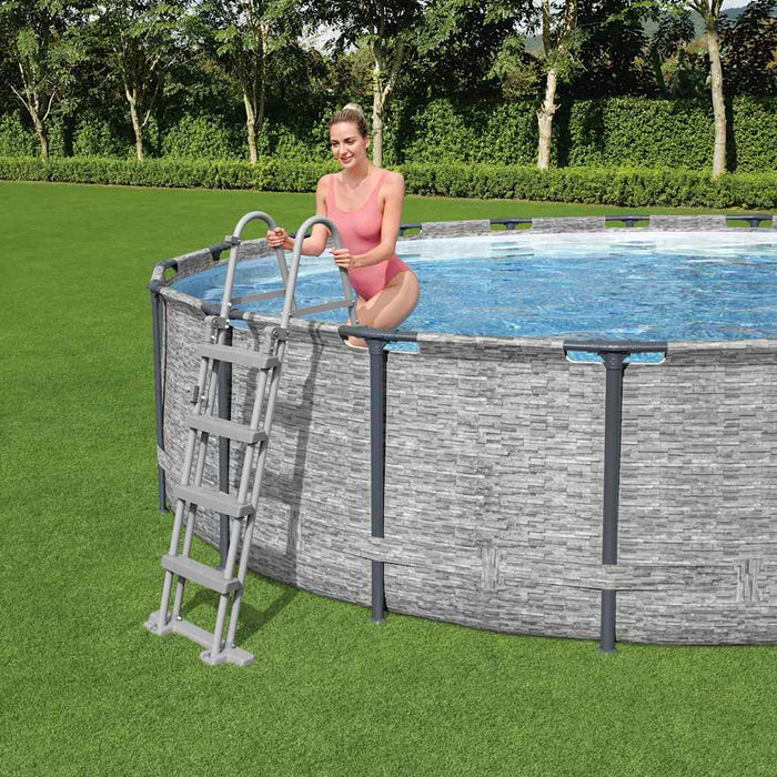 Scară de siguranță piscină cu 4 trepte Flowclear, 122 cm - WALTI WALTI