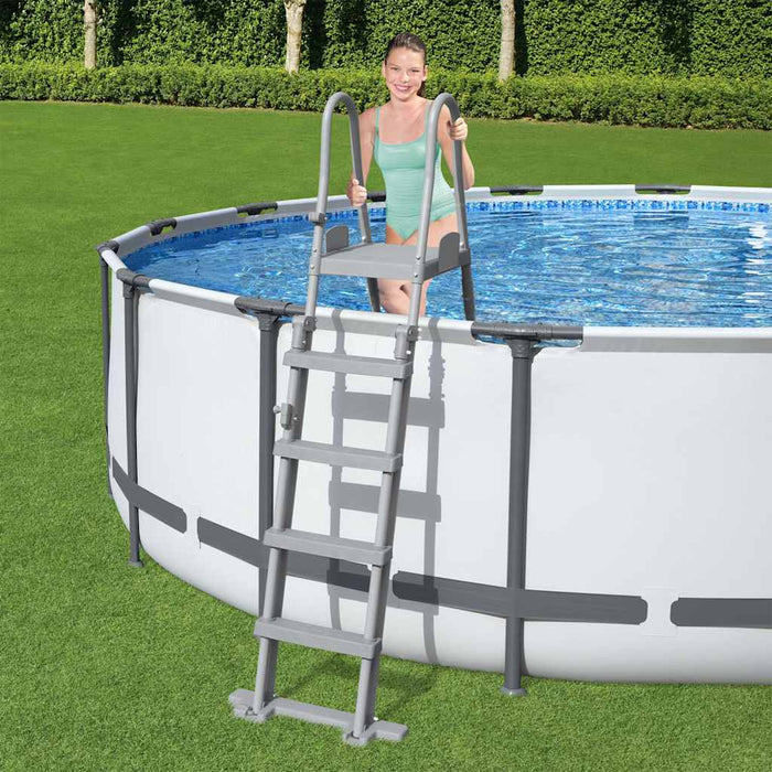 Scară de siguranță piscină cu 4 trepte Flowclear, 132 cm - WALTI WALTI