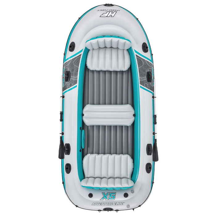 Barcă gonflabilă Gri și alb 3,64 x 1,66 m PVC - WALTI WALTI