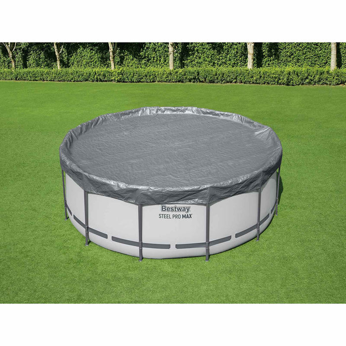Husă pentru piscină Ø3,66 m Rotund Poliester Gri - WALTI WALTI