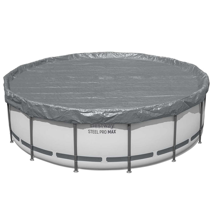 Husă pentru piscină Ø4,27 m Rotund Poliester Gri - WALTI WALTI