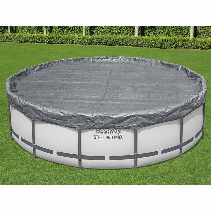 Husă pentru piscină Ø4,57 m Rotund Poliester Gri - WALTI WALTI