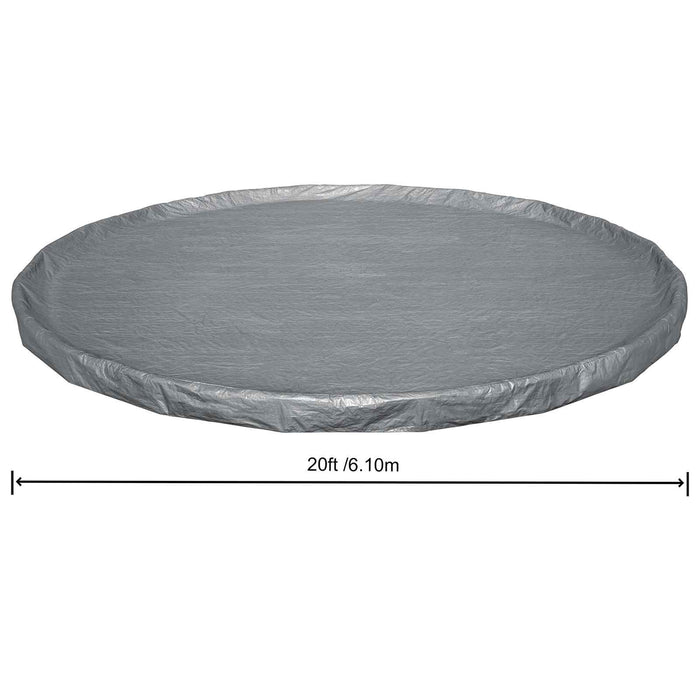 Husă pentru piscină Ø6,1 m Rotund Poliester Gri - WALTI WALTI