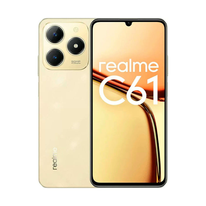 Smartphone Realme C61 6,74" Unisoc TigerT612 6 GB RAM 128 GB Auriu* - WALTI WALTI