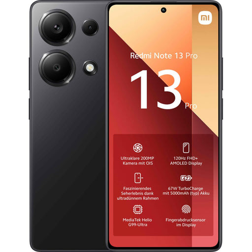 Smartphone Xiaomi Redmi Note 13 Pro 6,67" 8 GB RAM 256 GB Negru - WALTI