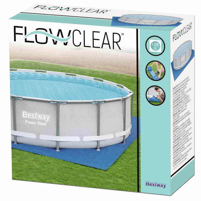 Bestway Pânză de sol pentru piscină Flowclear, 488 x 488 cm WALTI