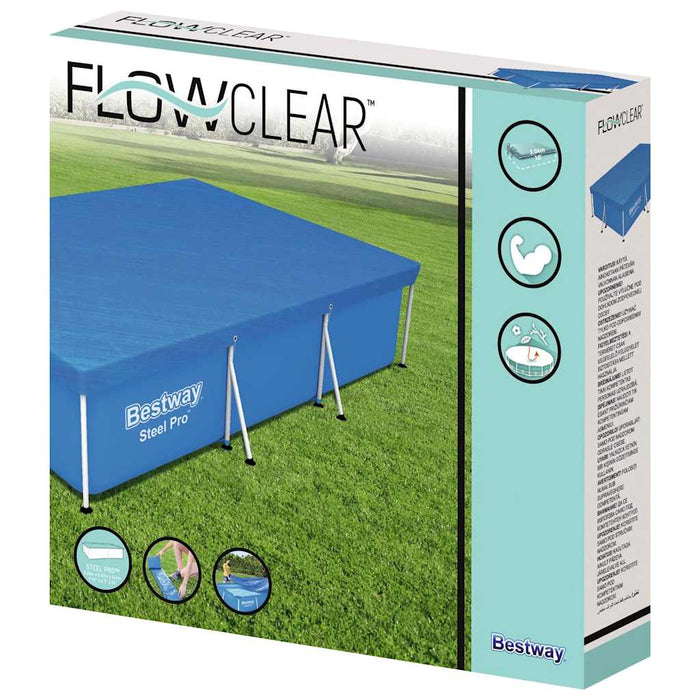 Bestway Prelată de piscină Flowclear, 304x205x66 cm WALTI