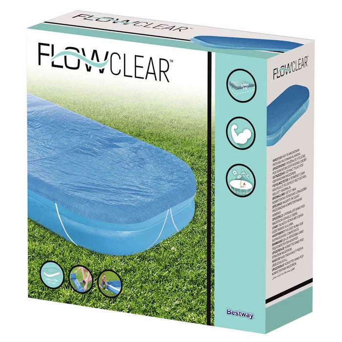 Bestway Prelată de piscină Flowclear, 262x175x51 cm WALTI