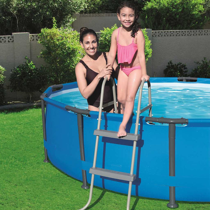 Scară piscină cu 2 trepte, 84 cm, 58430 WALTI