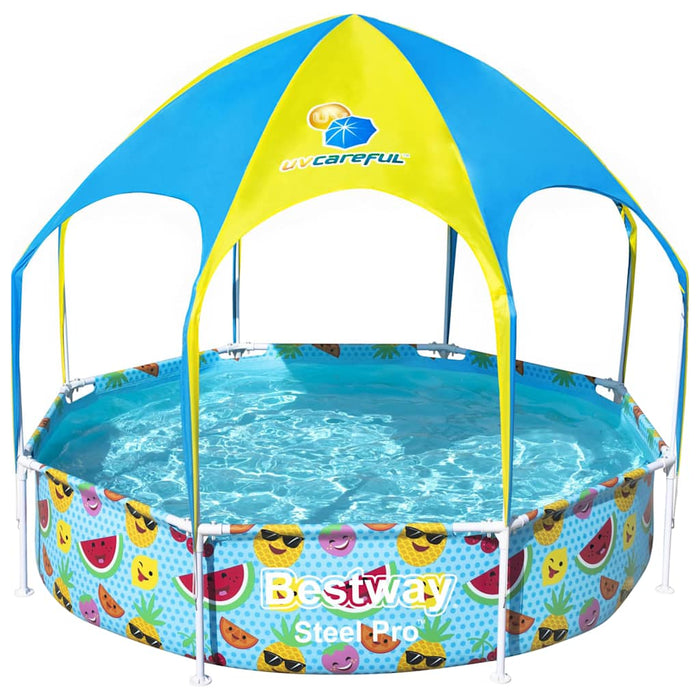 Piscină supraterană copii Steel Pro, protecție UV, 244x51 cm - WALTI WALTI