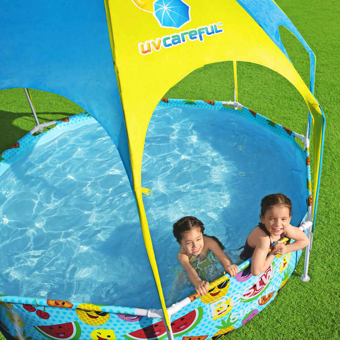 Piscină supraterană copii Steel Pro, protecție UV, 244x51 cm - WALTI WALTI