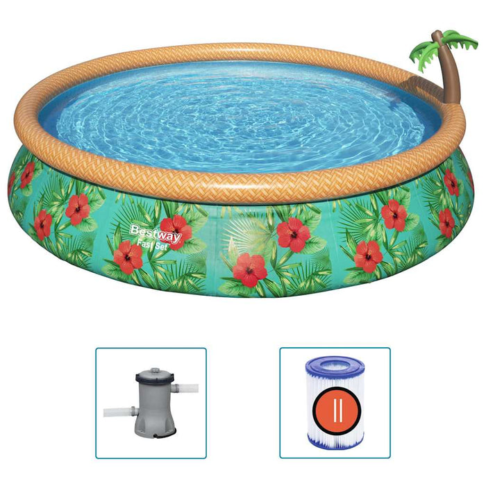 Set de piscină gonflabilă Fast Set Paradise Palms, 457x84 cm - WALTI WALTI