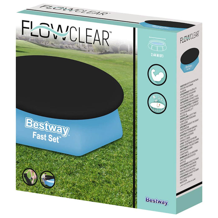 Bestway Prelată de piscină Fast Set Flowclear, 240 cm WALTI