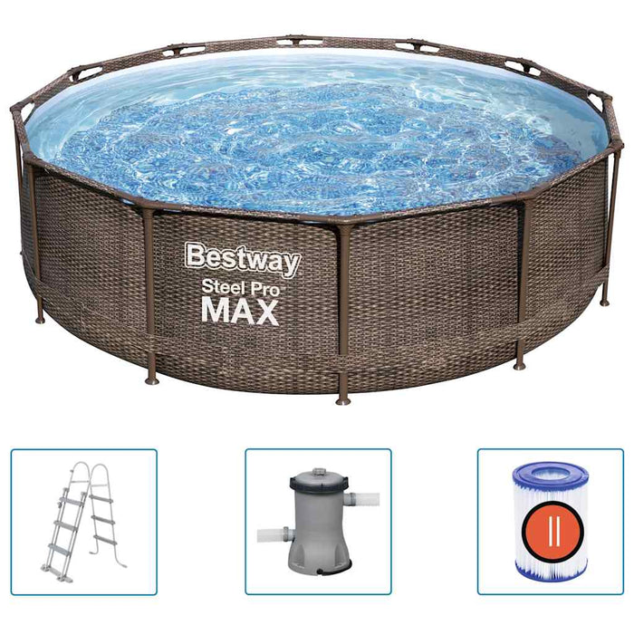 Set de piscină Steel Pro MAX Deluxe Series, 366x100 cm - WALTI WALTI