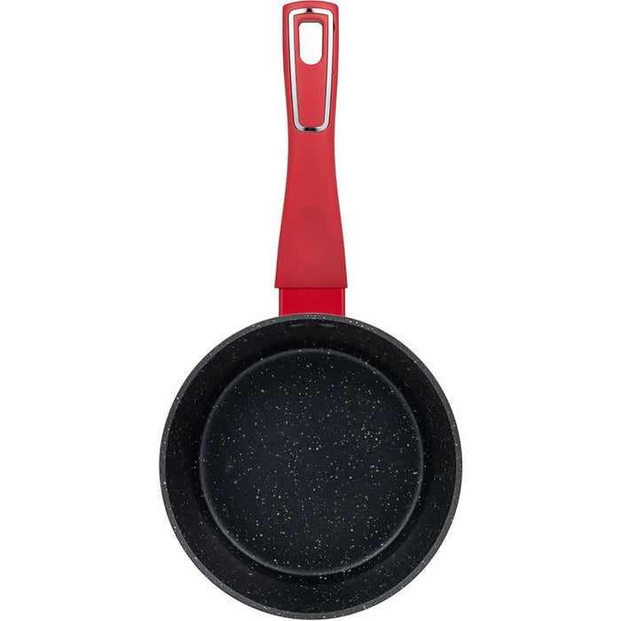 Cratita cu capac BERGNER Red Line BG-35388-RD, 1.18l, 16cm, aluminiu forjat, rosu WALTI