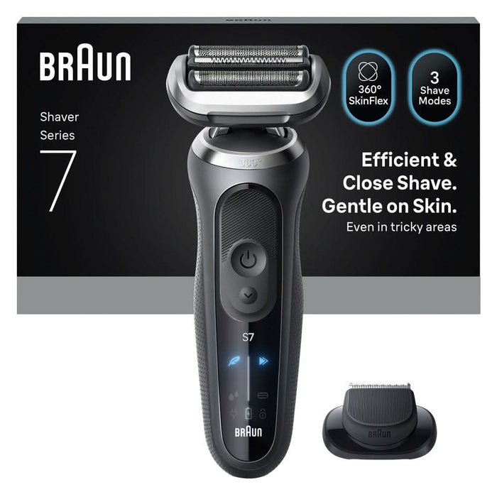 Aparat de ras BRAUN Series 7 72-G1200S, acumulator, autonomie 60 min, gri WALTI