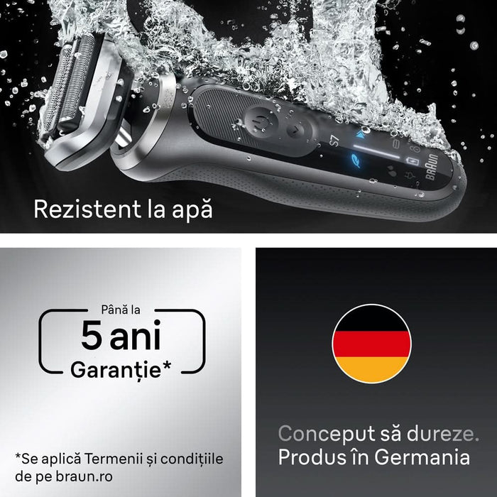 Aparat de ras BRAUN Series 7 72-G1200S, acumulator, autonomie 60 min, gri WALTI