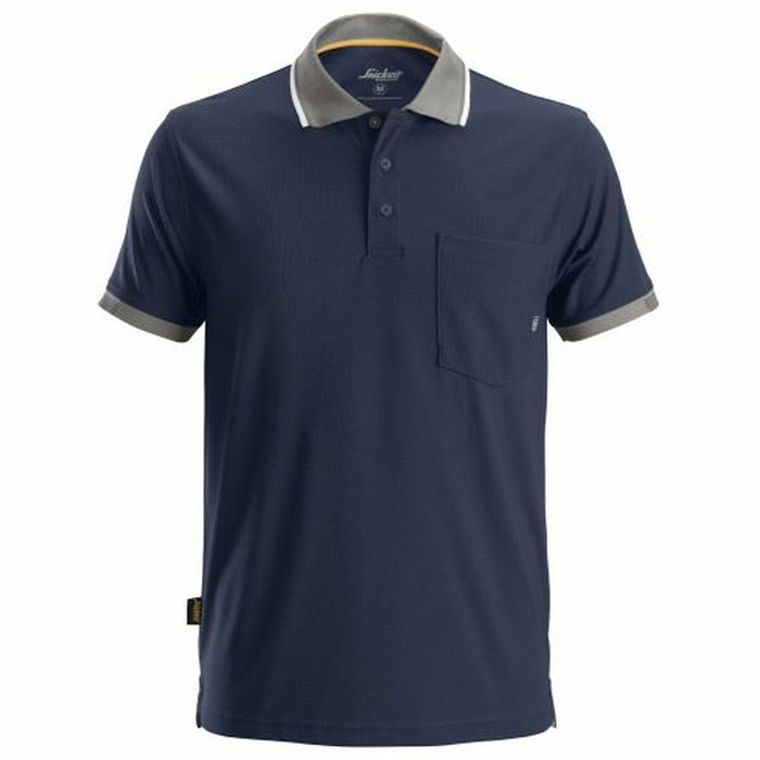 Tricou Polo cu Mânecă Scurtă Bărbați Snickers Workwear 2724 Polo AllroundWork Technology 37.5® Bleumarin - WALTI WALTI