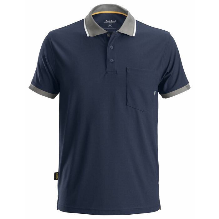 Tricou Polo cu Mânecă Scurtă Bărbați Snickers Workwear 2724 Polo AllroundWork Technology 37.5® Bleumarin - WALTI WALTI