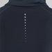 Tricou cu Mânecă Lungă Unisex Odlo 1/2 Zip Zeroweight Negru - WALTI WALTI