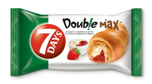 7 DAYS Croissant Double Vanilie & Capsune 80 g - WALTI WALTI
