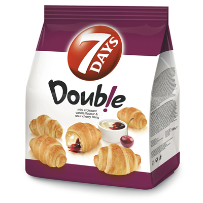 7 DAYS Croissant Mini Double Vanilie & Visine 185 g - WALTI WALTI