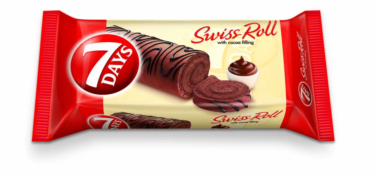 7 DAYS Swiss Roll Rulada Cacao 200 g - WALTI WALTI