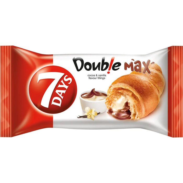 7 DAYS Croissant Double Cacao & Vanilie 80 g - WALTI WALTI