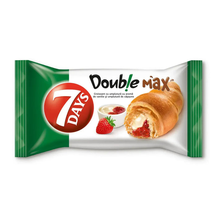 7 DAYS Croissant Double Vanilie & Capsune 80 g - WALTI WALTI