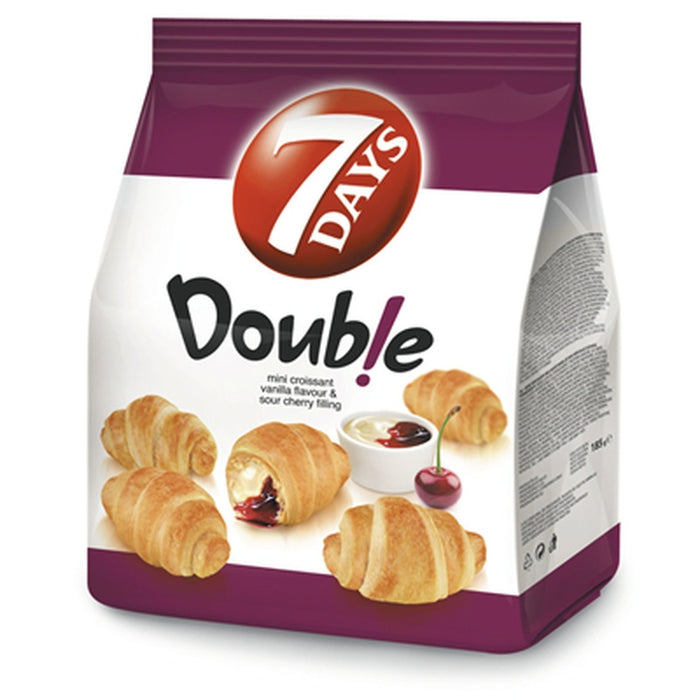 7 DAYS Croissant Mini Double Vanilie & Visine 185 g - WALTI WALTI