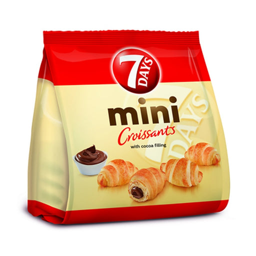 7 DAYS Mini Croissant Umplutura De Cacao 185 g - WALTI WALTI
