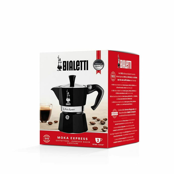 Cafetieră Italiană Bialetti MOKA EXPRESS Negru Aluminiu 200 ml - WALTI WALTI