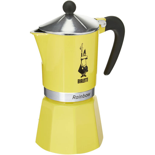 Cafetieră Italiană Bialetti Rainbow Galben Jaune Metal 6 Cești - WALTI WALTI