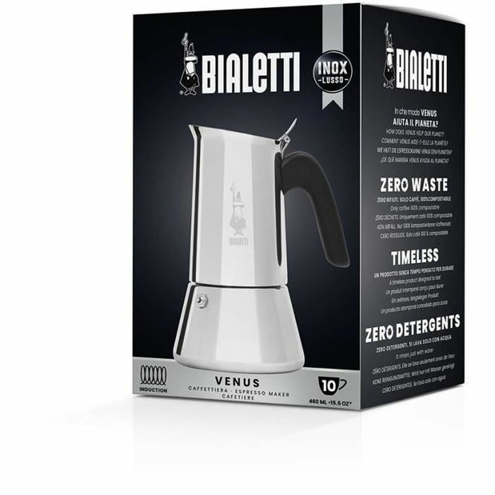 Cafetieră Italiană Bialetti NEW VENUS Argintiu Lemn Oțel inoxidabil - WALTI WALTI