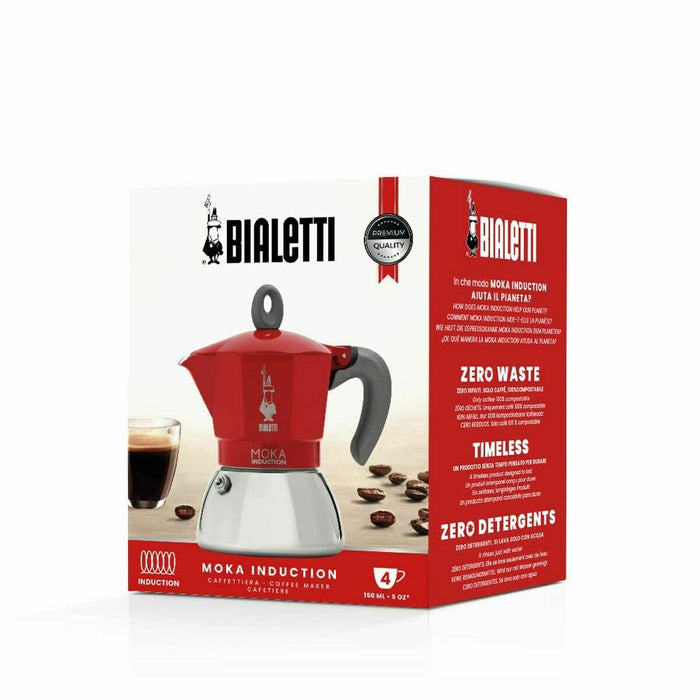 Cafetieră Italiană Bialetti 0006944/NP Roșu Metal Aluminiu 150 ml - WALTI WALTI