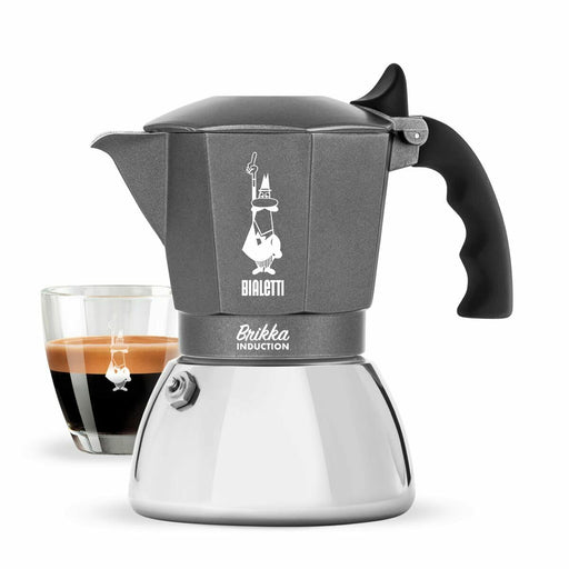 Cafetieră Italiană Bialetti Brikka Argintiu Aluminiu - WALTI WALTI