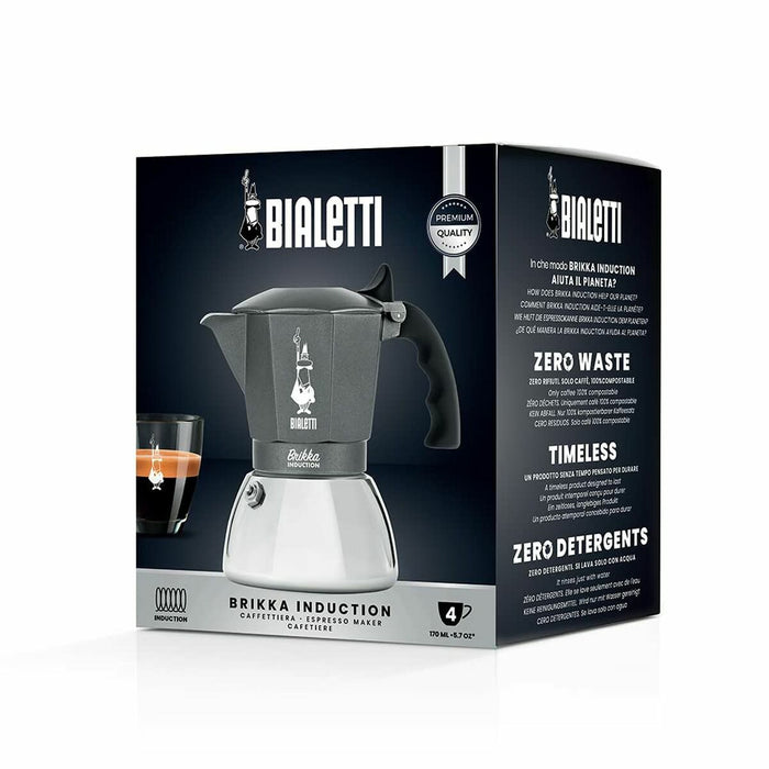 Cafetieră Italiană Bialetti Brikka Argintiu Aluminiu - WALTI WALTI