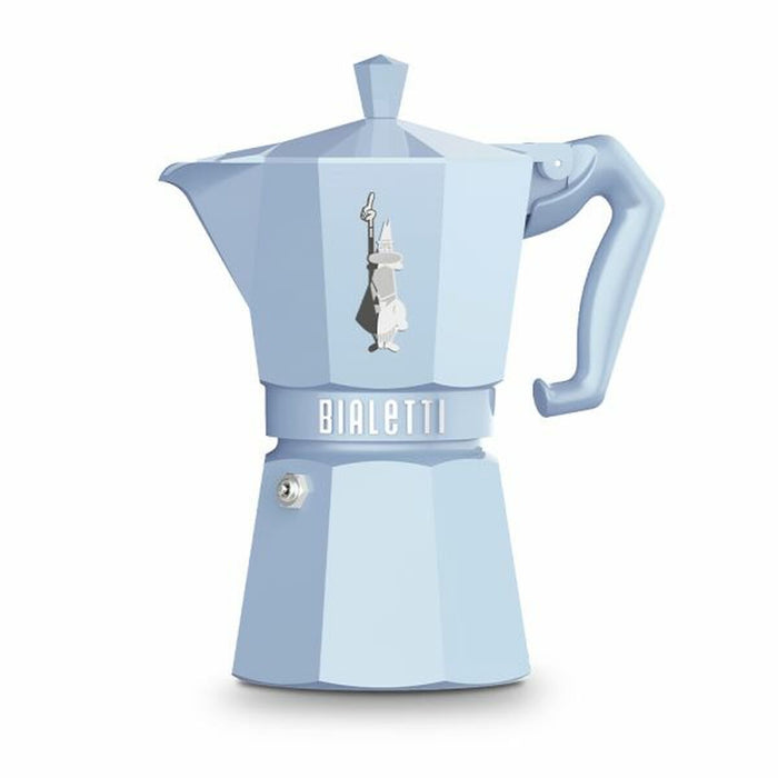 Cafetieră Italiană Bialetti MOKA EXCLUSIVE Albastru Aluminiu 6 Cești - WALTI WALTI