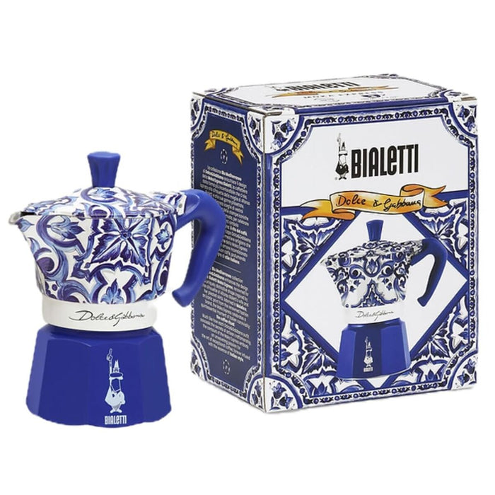 Cafetieră Italiană Bialetti D&G BLU MEDI 4T Albastru Oțel inoxidabil 4 Hrníčky - WALTI WALTI