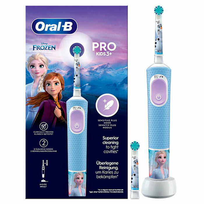 Perie de Dinți Electrică Oral-B Frozen Negru Multicolor (2 Piese) (2 Unități) - WALTI WALTI