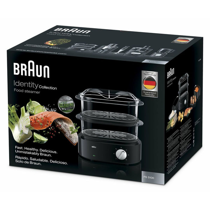 Aparat De Gătit Cu Aburi Braun FS 5100 Negru 850 W 850 W - WALTI WALTI