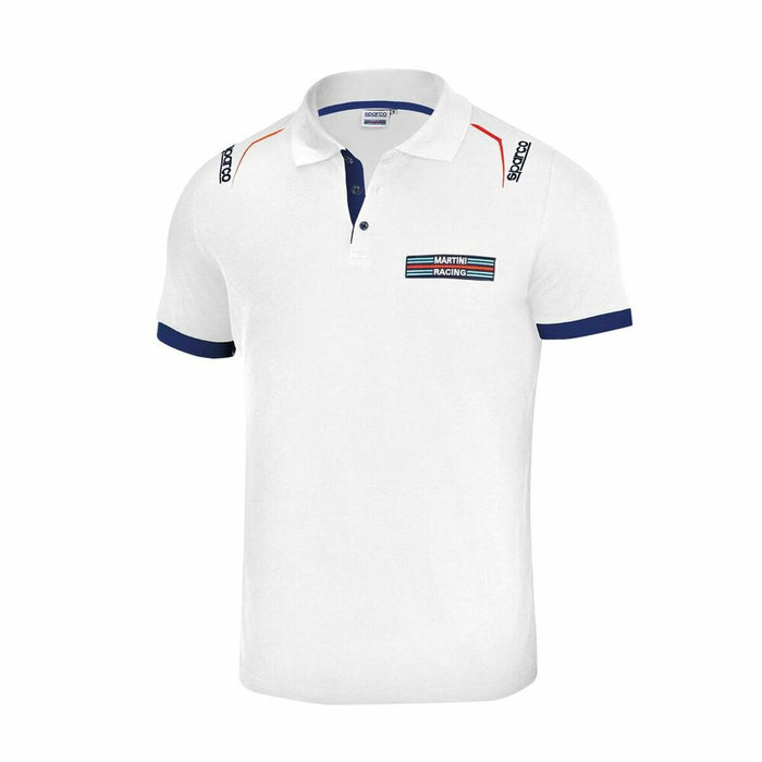 Tricou Polo cu Mânecă Scurtă Bărbați Sparco Martini Racing Alb (Mărimea M) - WALTI WALTI