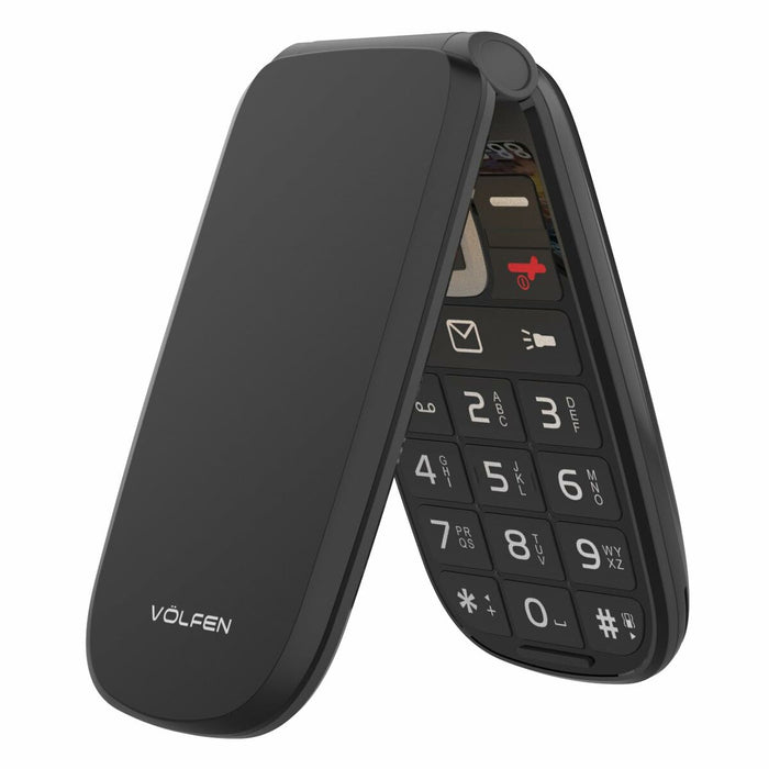 Telefon Mobil pentru Persoane Vârstnice Volfen ASTRO FLIP Negru 48 MB 2,8" 4G - WALTI WALTI