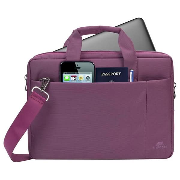 Geanta laptop RIVACASE 8221, 13.3", poliester, mov WALTI