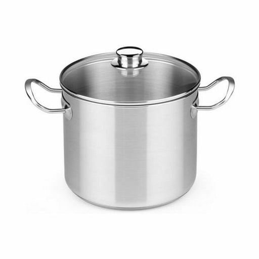 Oală cu Capac de Sticlă BRA D219485 6,5 L Oțel inoxidabil Oțel Metal Oțel inoxidabil 18/10 - WALTI WALTI