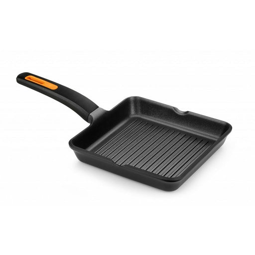 Tigaie Grill cu Striații BRA EFFICIENT PLUS Negru Aluminiu - WALTI WALTI