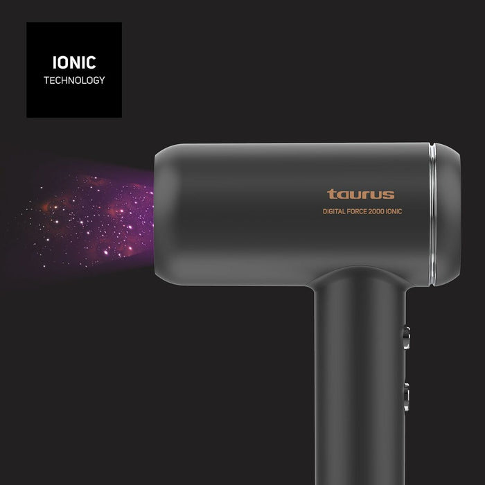 Uscător de Păr Taurus FORCE 2000 IONI Negru 1800 W - WALTI WALTI