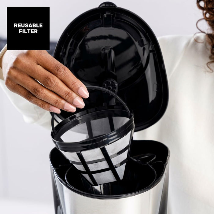 Cafetieră cu Filtru Taurus Verona inox 12 tazas 1000 W Negru - WALTI WALTI