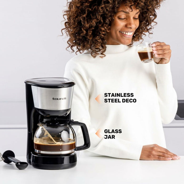 Cafetieră cu Filtru Taurus Verona inox 12 tazas 1000 W Negru - WALTI WALTI